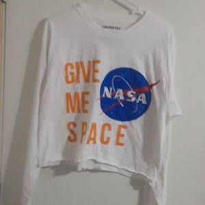 Trendy NASA Lowcut Crop Top